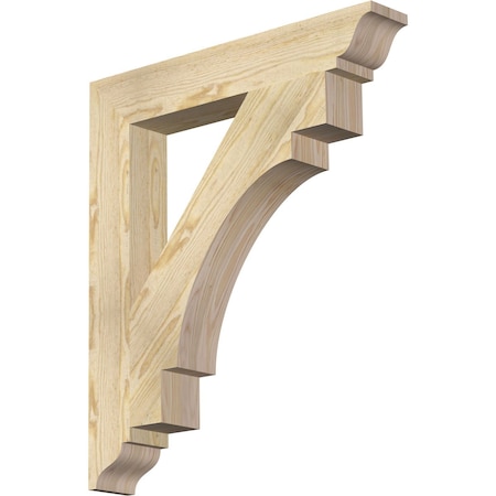 Ekena Millwork Merced Traditional Rough Sawn Bracket, Douglas Fir, 4"W x 26"D x 30"H BKT04X26X30MRC01RDF